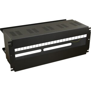 Kryt 4U so zbernicou DIN-TH35-24×S pre skrinky RACK 19