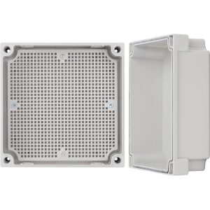 Skrinka ABS 170x170x110  vodotesná s plastovými skrutkami a montážnou doskou