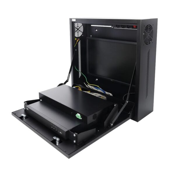 Kód: AWO534 Názov: Skrinka NVR/Monitor/RACK 10”  19” /vertikálny čierny - Image 5