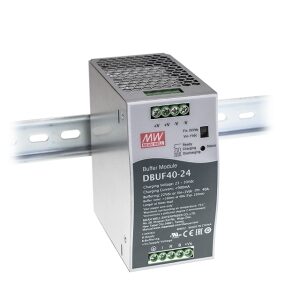 DBUF 24V/40A záložný modul na DIN lištu