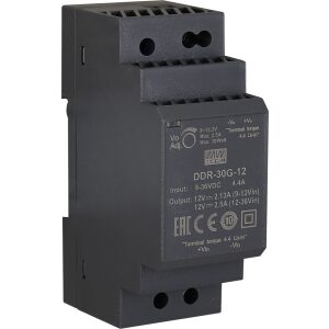 DDR 12V/30W/2.5A DC/DC konvertor na DIN lištu