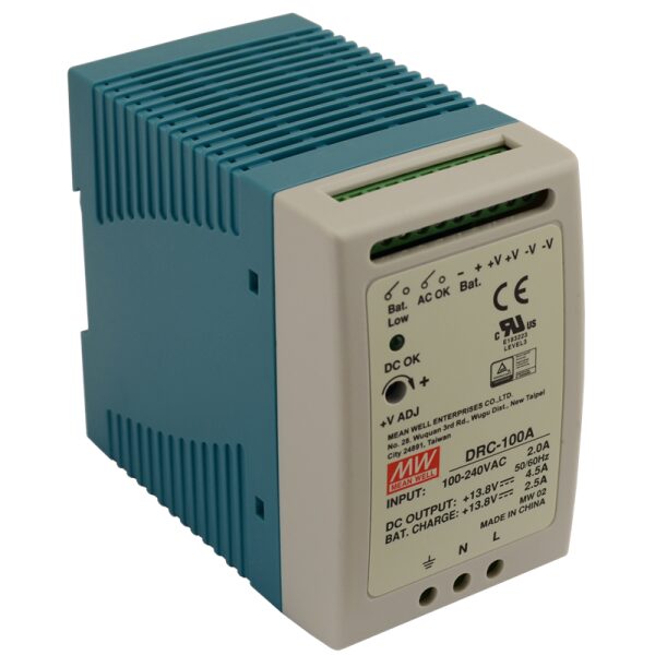 DRC 13.8V/100W/4.5A/2.5A napájací zdroj na DIN lištu