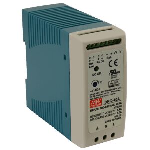 DRC 13.8V/40W/1.9A/1A napájací zdroj na DIN lištu