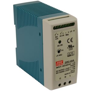 DRC 13.8V/60W/2.8A/1.5A napájací zdroj na DIN lištu
