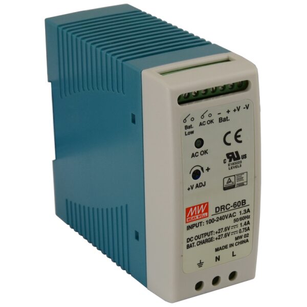 DRC 27.6V/60W/1.4A/0.75A napájací zdroj na DIN lištu