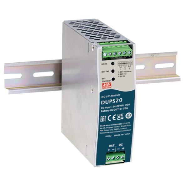 DUPS 24V/20A záložný UPS modul na DIN lištu