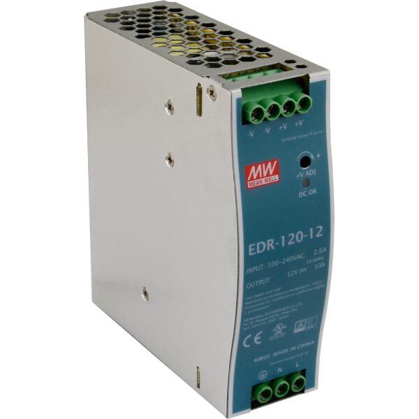 EDR 12V/120W/10A napájací zdroj na DIN lištu