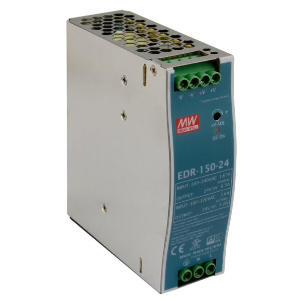 EDR 24V/150W/6.5A napájací zdroj na DIN lištu