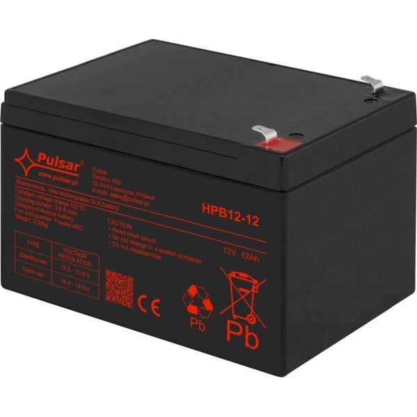 Akumulátor 12Ah/12V HPB