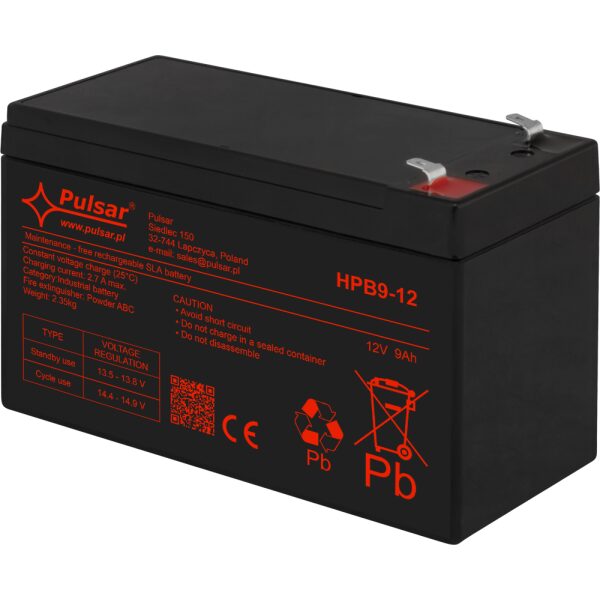 Akumulátor 9Ah/12V HPB