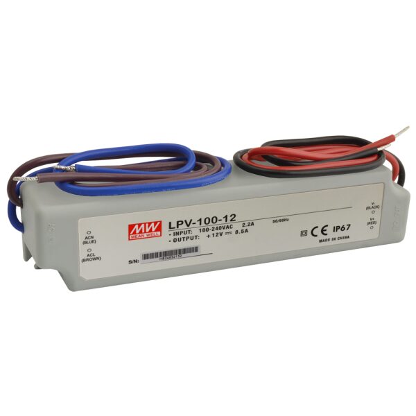 LPV 12V/100W/8.5A LED napájací zdroj pre LED osvetlenie