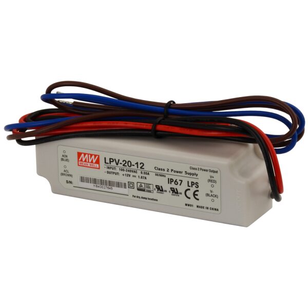 LPV 12V/20W/1.67A LED napájací zdroj pre LED osvetlenie