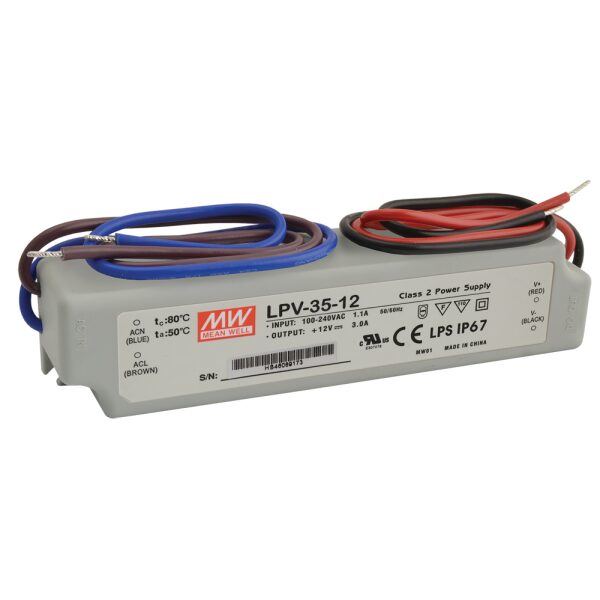 LPV 12V/35W/3A LED napájací zdroj pre LED osvetlenie
