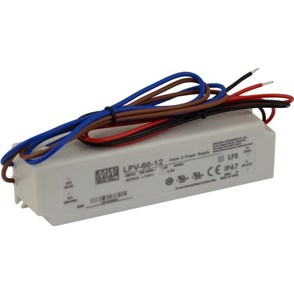 LPV 12V/60W/5A LED napájací zdroj pre LED osvetlenie