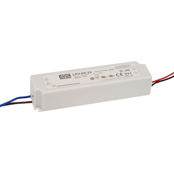 LPV 24V/60W/2.5A LED napájací zdroj pre LED osvetlenie