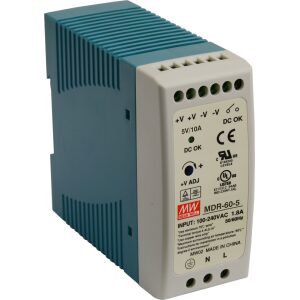 MDR 5V/60W/10A napájací zdroj na DIN lištu