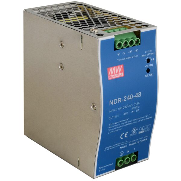 NDR 48V/240W/5A napájací zdroj na DIN lištu