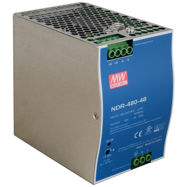 NDR 48V/480W/10A napájací zdroj na DIN lištu