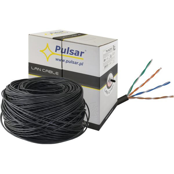 Kábel UTP  cat 5e  24AWG  Cu  Fca  305 m (vonkajší)