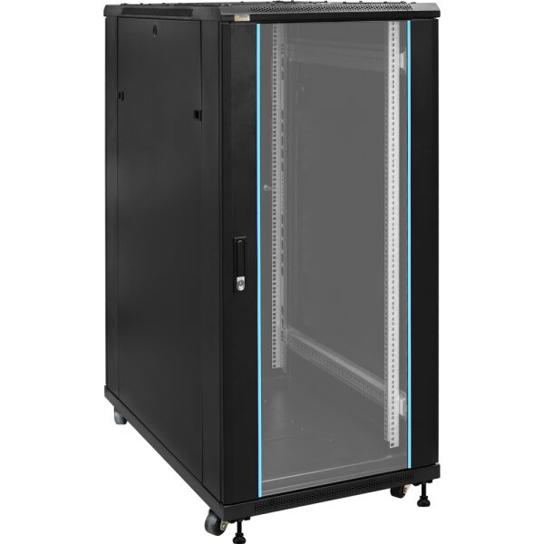 Skrinka RACK 27U stojaca na zloženie 600x1000