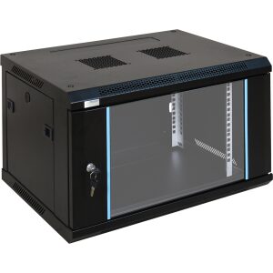 Skrinka RACK 6U Závesná na zloženie 600x450
