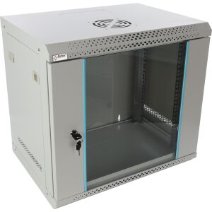 Skrinka RACK 9U / 19” Závesná na zloženie 540x400 šedá