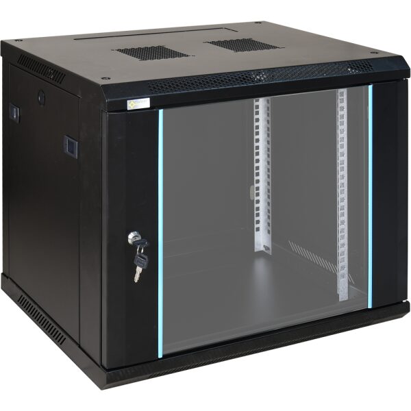 Skrinka RACK 9U Závesná na zloženie 600x450