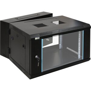 Skrinka RACK 6U Závesná zváraná dvojsečne 600x600