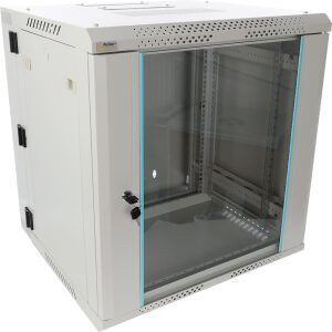 Skrinka RACK 12U / 19” Závesná na zloženie dvojsečne 600x550 šedá