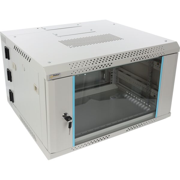 Skrinka RACK 6U / 19” Závesná na zloženie dvojsečne 600x550 šedá