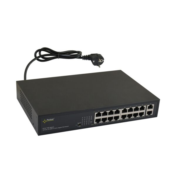 16-portový switch S116 pre 16 IP kamier