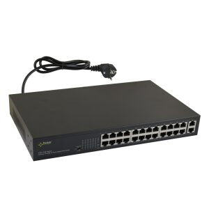 24-portový switch S124 pre 24 IP kamier