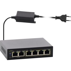 6-portový switch S64-40W pre 4 kamery IP
