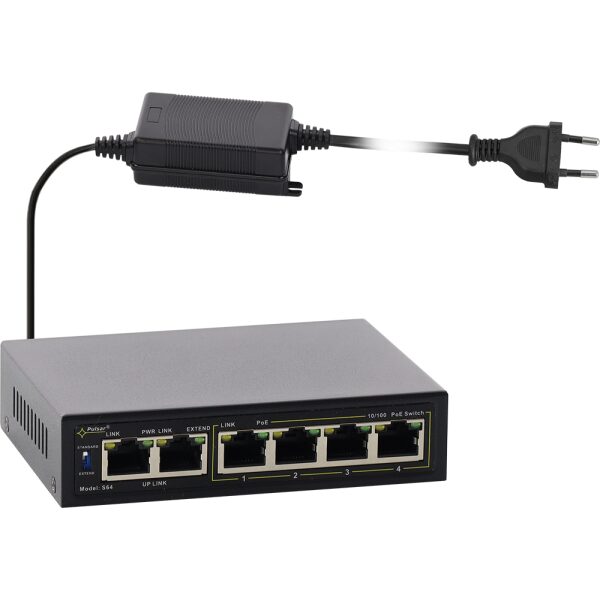 6-portový switch S64-40W pre 4 kamery IP