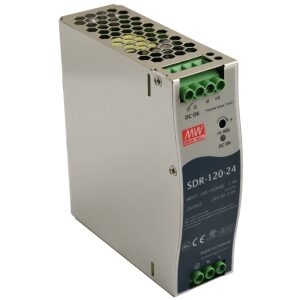 SDR 24V/120W/5A napájací zdroj na DIN lištu