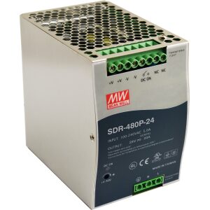 SDR 24V/480W/20A napájací zdroj na DIN lištu