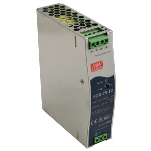 SDR 12V/75W/6.3A napájací zdroj na DIN lištu