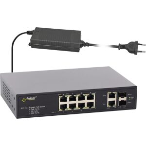 SFG108-90W 12-port PoE switch pre 8 IP kamier