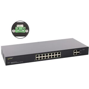 SFG116WP 16-portový PoE switch pre 16 IP kamier bez napájania