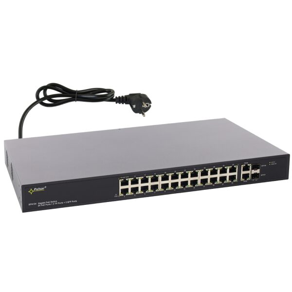 SFG124 24-port PoE switch pre 24 IP kamier