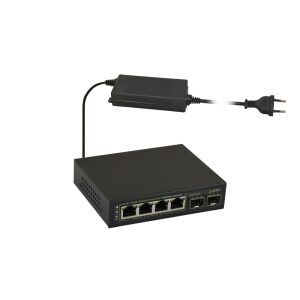 6-portový switch SFG64 pre 4 kamery IP