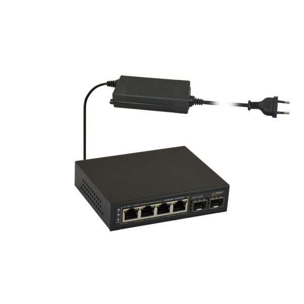 6-portový switch SFG64 pre 4 kamery IP