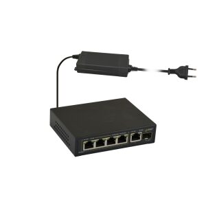 6-portový switch SFG64F1 pre 4 kamery IP