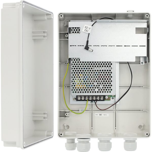 Napájací systém pre PoE switch  52VDC/120W  ABS skrinka IP56