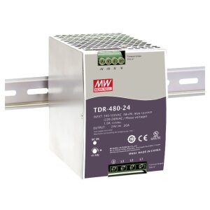 TDR 24V/480W/20A napájací zdroj na DIN lištu