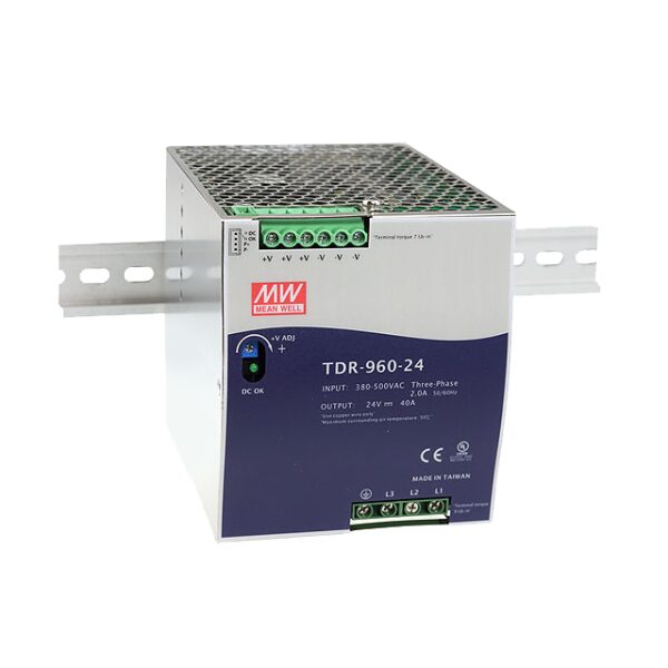 TDR 24V/960W/40A napájací zdroj na DIN lištu