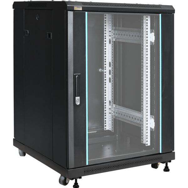 Skrinka RACK 15U stojaca zložená 600x600