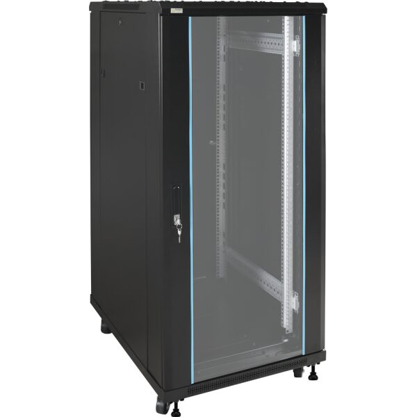 Skrinka RACK 27U stojaca zložená 600x800